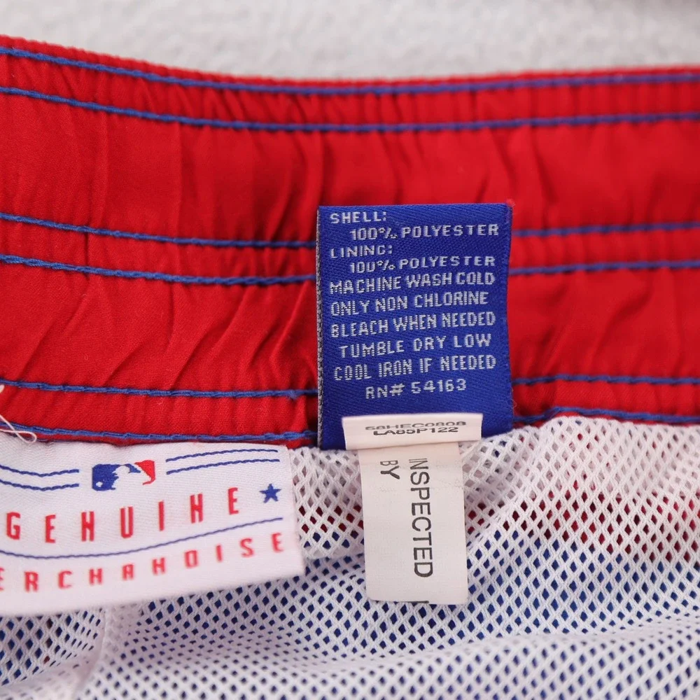 MLB Chicago Cubs‎ Board Shorts Mens XL Blue Red Colorblock Swim Trunks 2009